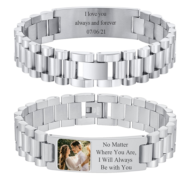 Jewelry Like Watches - Immagine personalizzata Bracciale con testo Cinturino