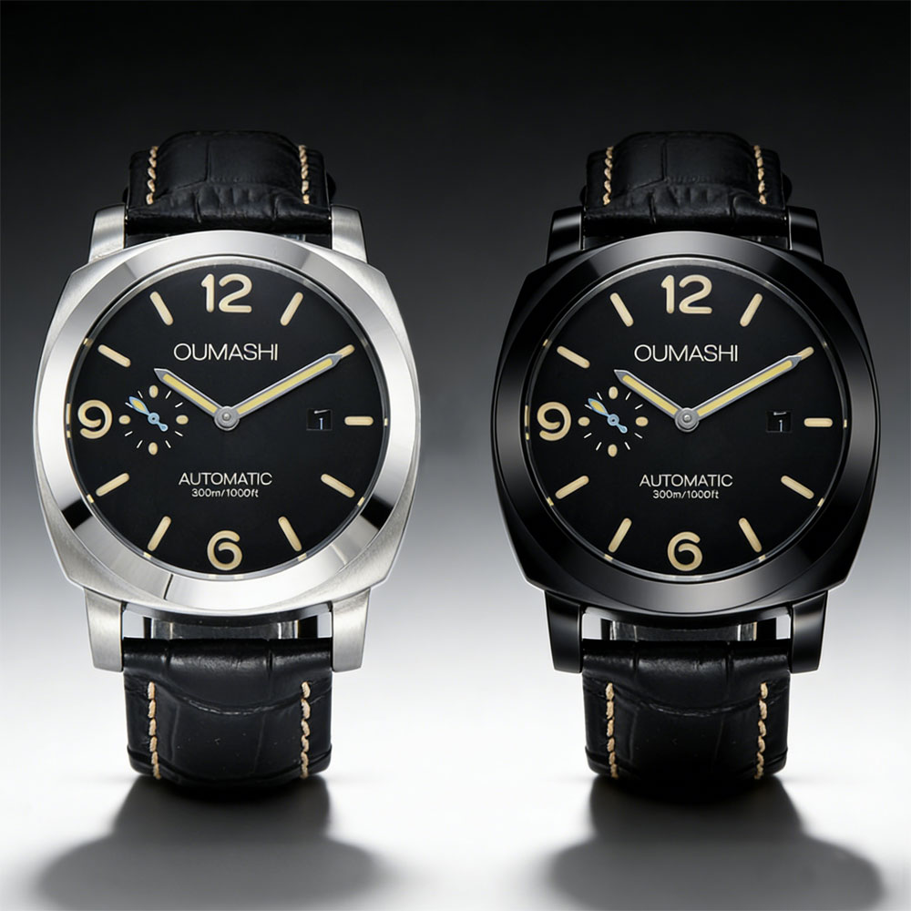Leather Bracelet - Orologio da Uomo 44mm con Movimento