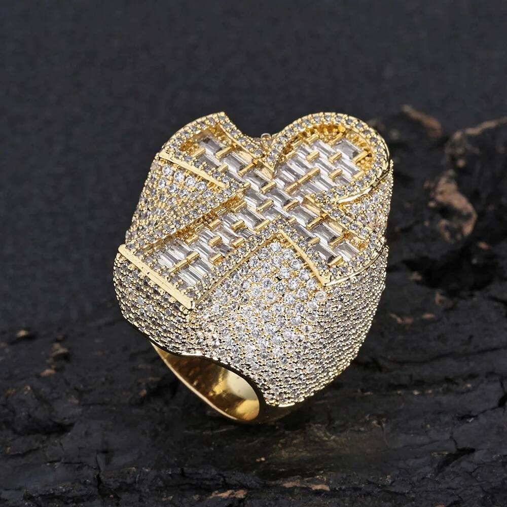 Vvs Jewelry Watches - Anello da uomo in oro 14k