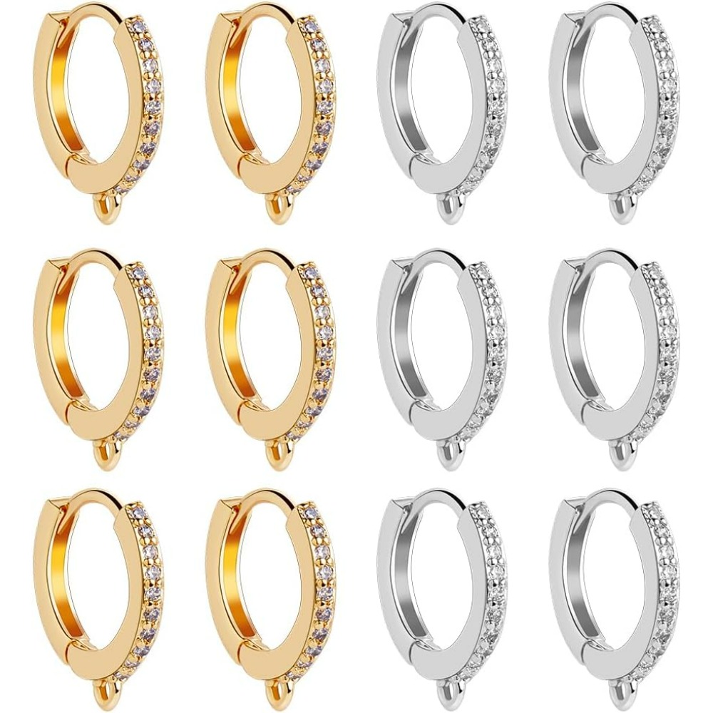 Hoop Earrings - 1 scatola da 12 pezzi ganci