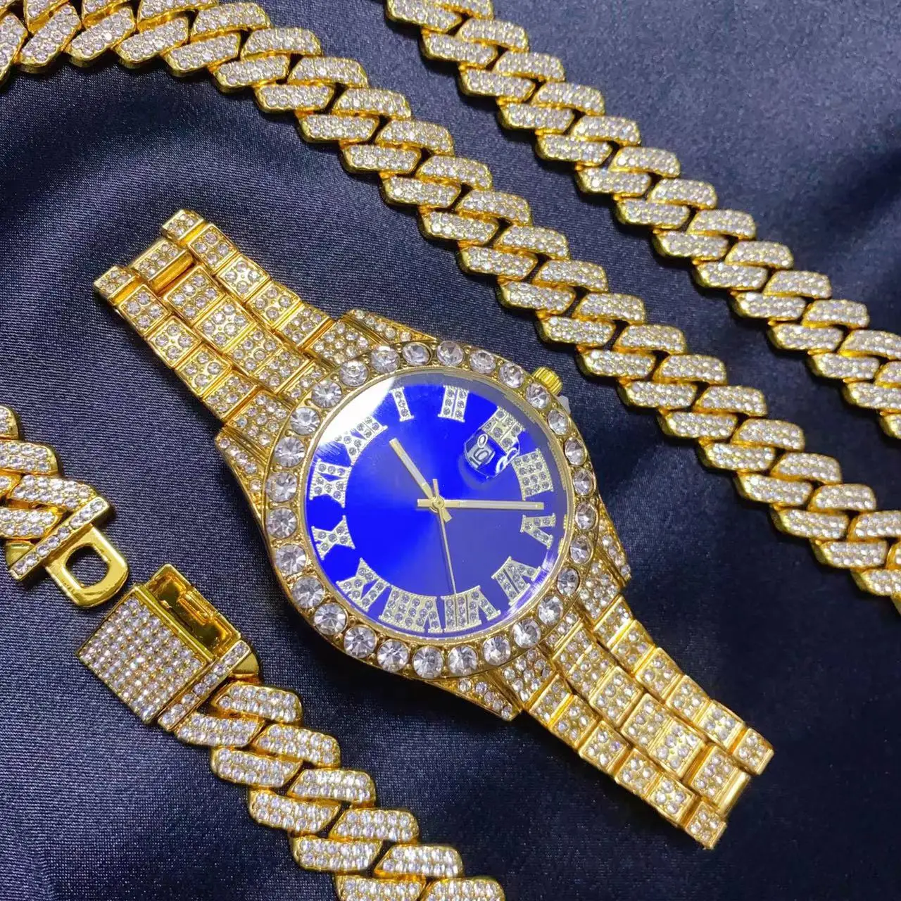 Icebox Jewelry Watches - Set Gioielli 3 Pezzi Hip Hop: