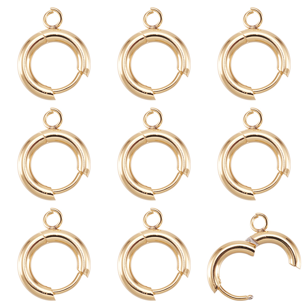 Hoop Earrings - 10 Pezzi Ganci per Orecchini a