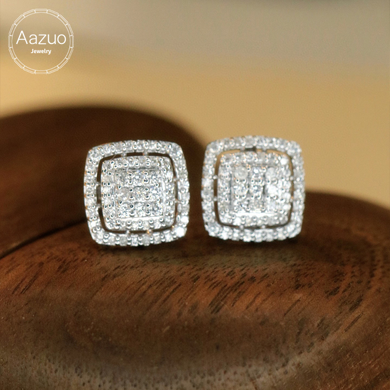 Diamond Stud Earrings - Aazuo Vita di lusso Gioielli in
