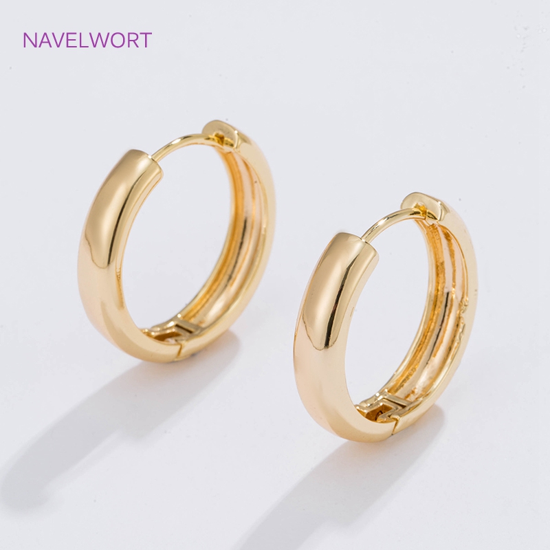 Hoop Earrings - Orecchini a cerchio placcati in oro