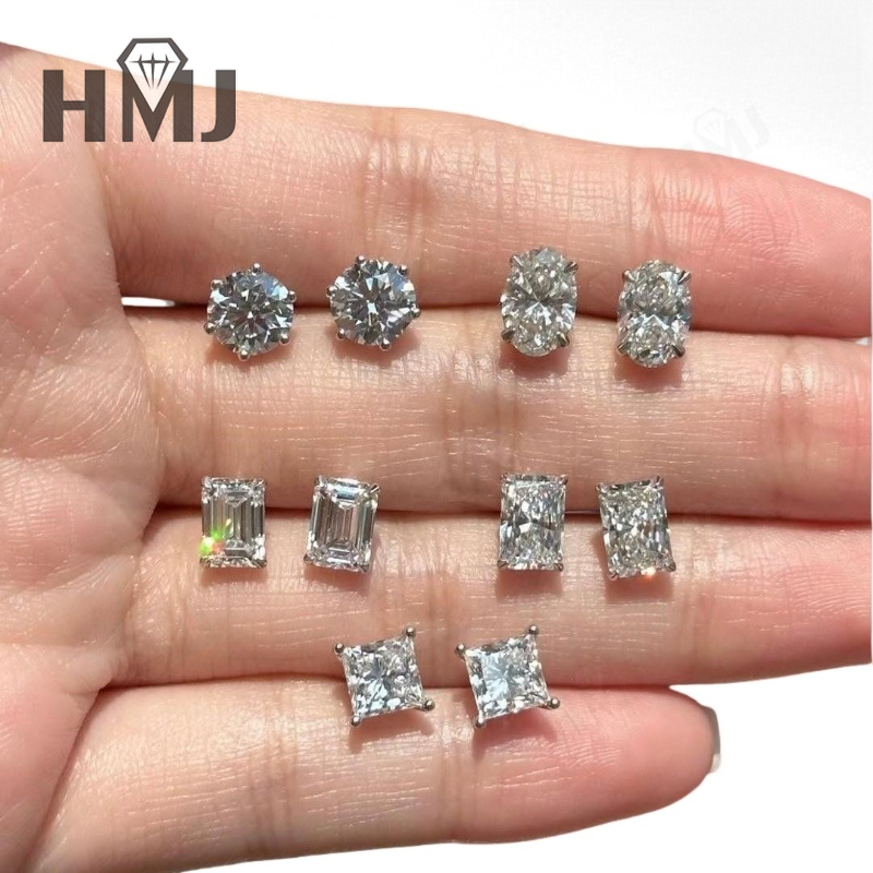 Diamond Stud Earrings - Orecchino a bottone all'ingrosso Moissanite Diamond