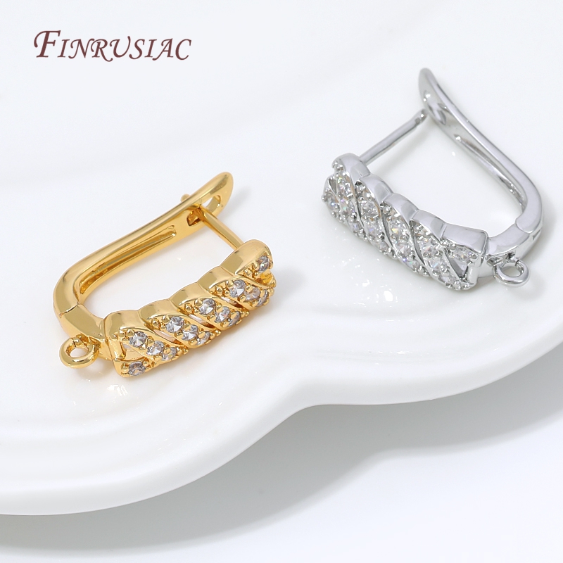 Hoop Earrings - Base per orecchini a cerchio placcata