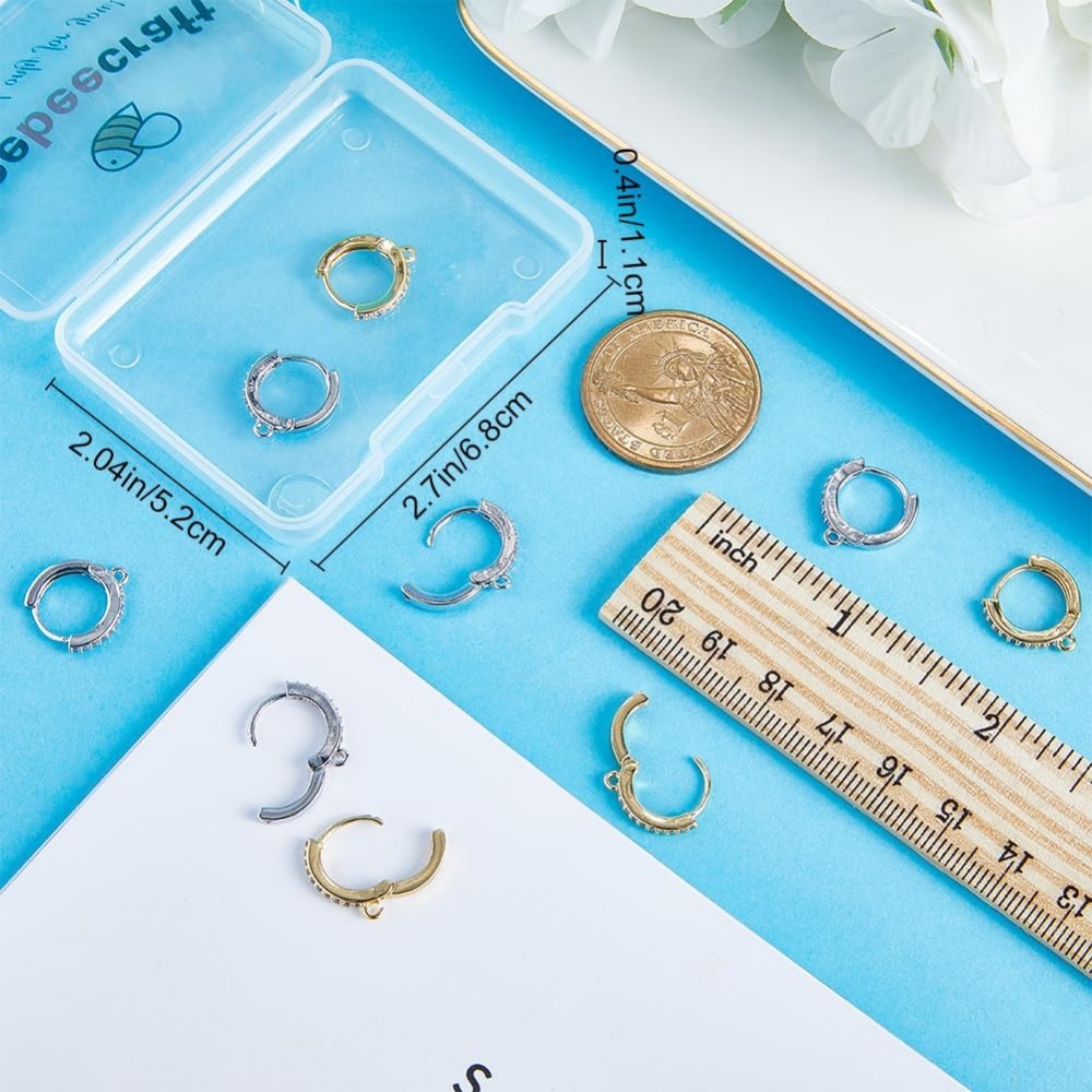 1 scatola da 12 pezzi ganci ro - Hoop Earrings recensione e prezzo