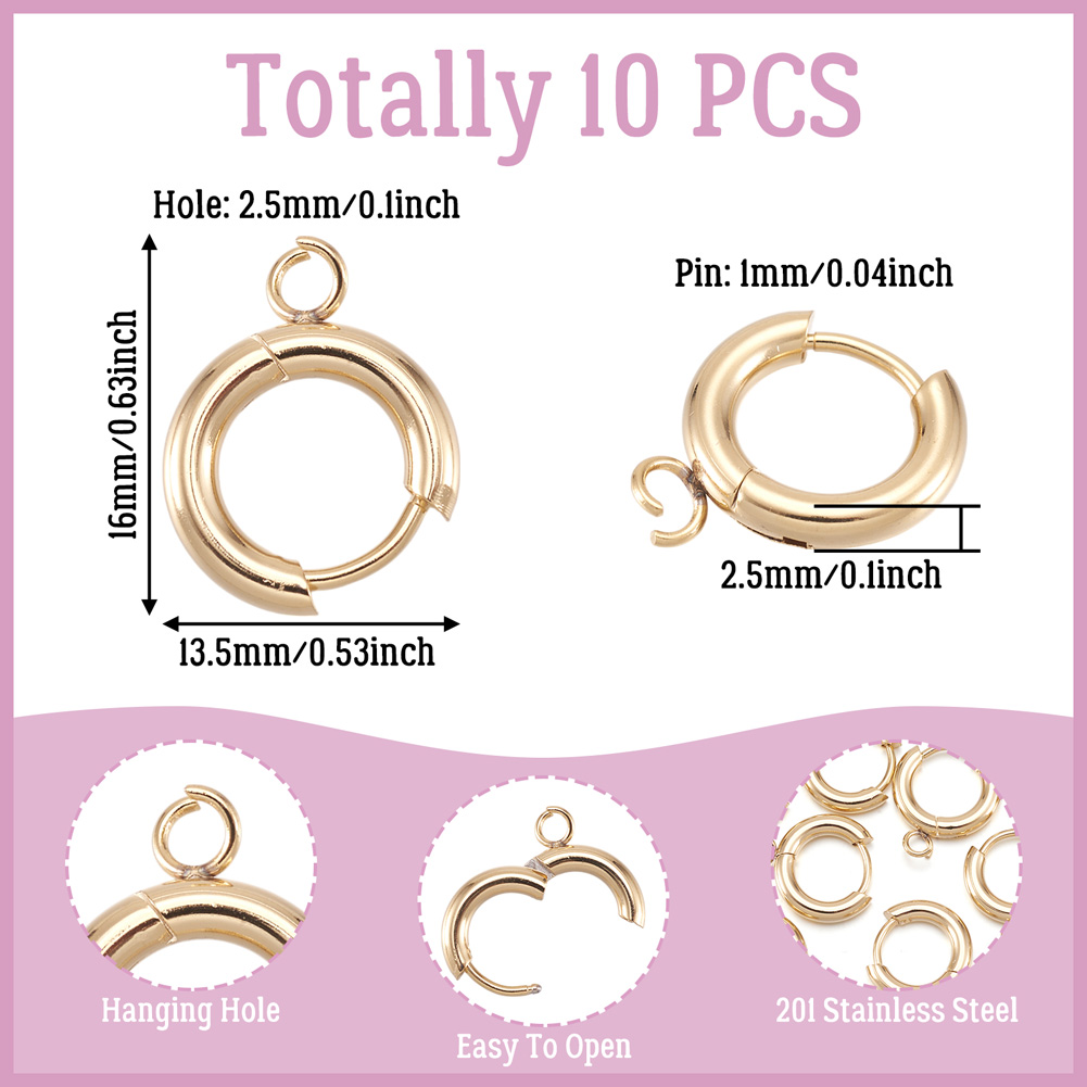 10 Pezzi Ganci per Orecchini a - Hoop Earrings recensione e prezzo