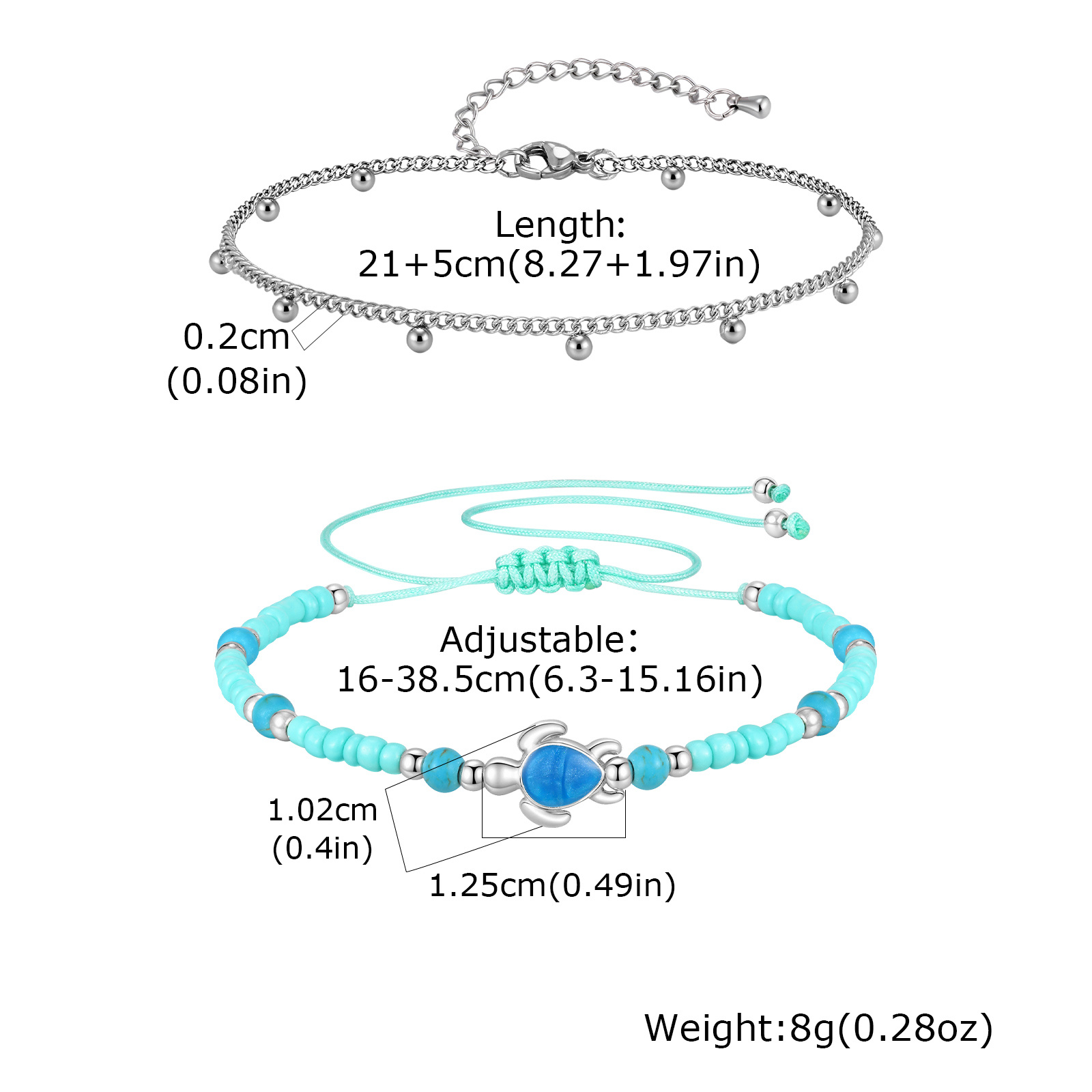 Set di Cavigliere in Acciaio I - Jc Jewelry & Watches Reviews recensione e prezzo