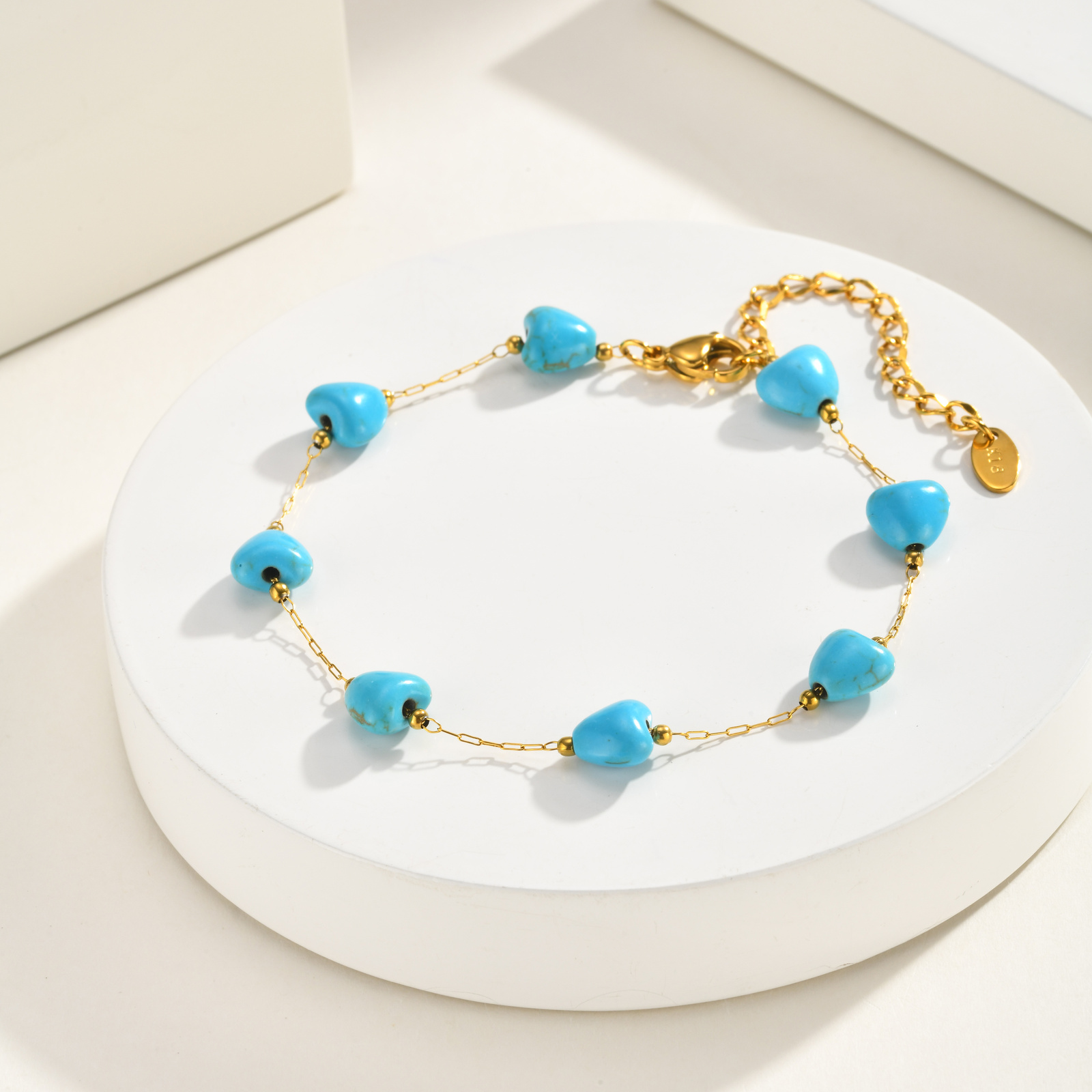 Cavigliera a Cuore Turchese, C - Jc Jewelry & Watches Reviews recensione e prezzo