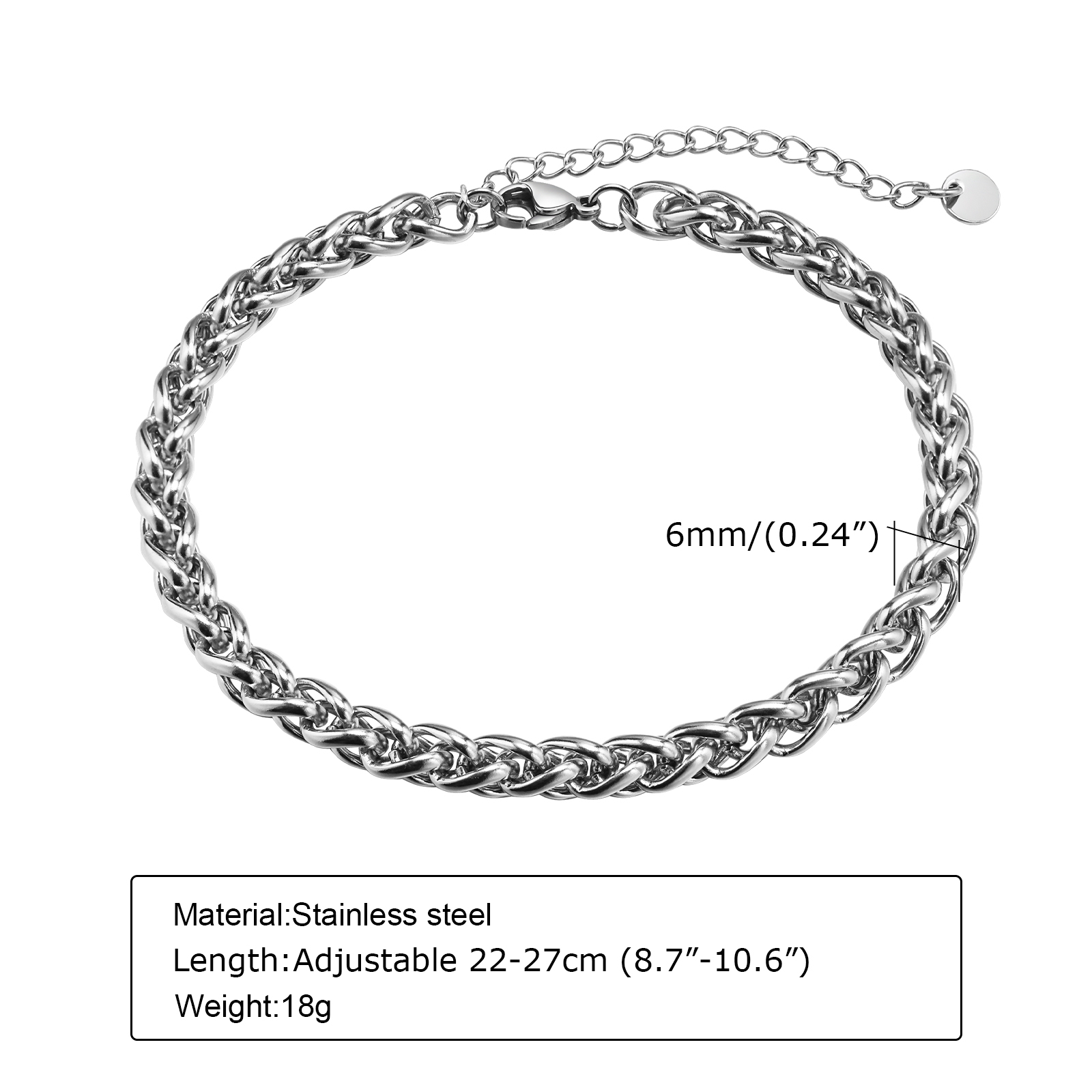 Vnox Cavigliere a catena cuban - Jc Jewelry & Watches Reviews recensione e prezzo