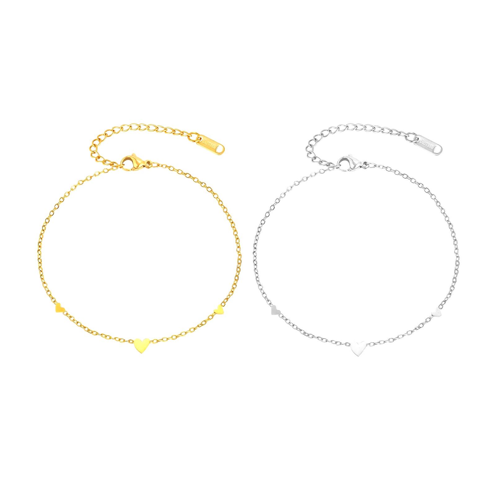 Cavigliere a Cuore in Acciaio  - Jc Jewelry & Watches Reviews recensione e prezzo