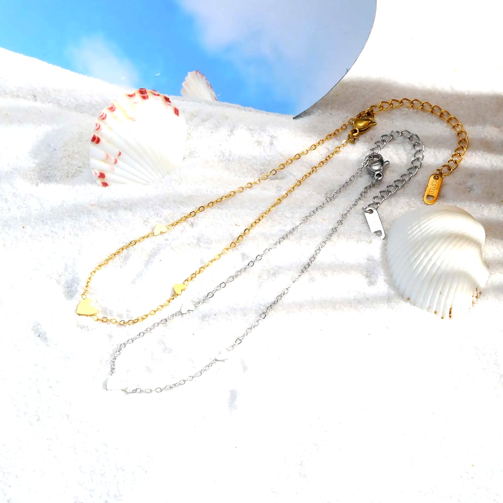 Cavigliere a Cuore in Acciaio  - Jc Jewelry & Watches Reviews recensione e prezzo